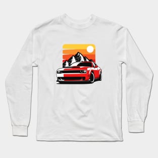 Red Demon Mountains Long Sleeve T-Shirt